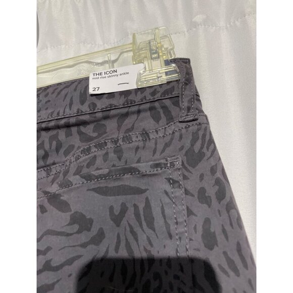 Joe's The Icon Mid-Rise Waist Skinny Ankle Animal Print Jeans Size 27 Bohemian - Picture 4 of 4